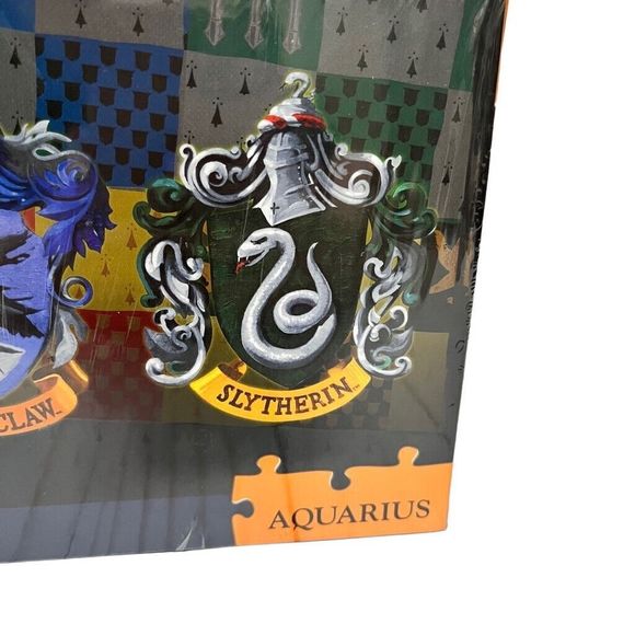 Harry Potter  House Crests 1000 Piece Aquarius  Jigsaw Puzzle New In Box - Picture 4 of 6